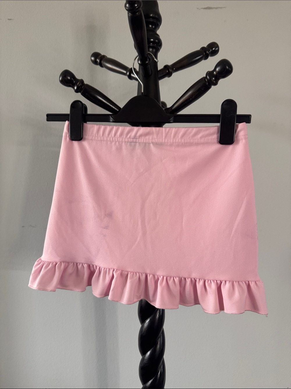 Lasula Pink Flounce Hem Mini Skirt